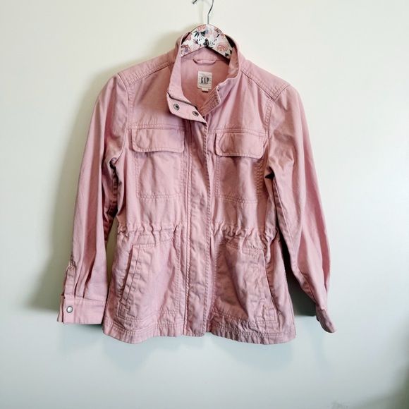 GAP Light Pink Utility Jacket! S Small Spring Light Coat - Picture 3 of 9